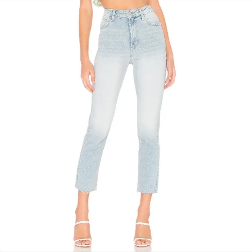 Free People Hi Slim Straight Leg Cropped Jeans‎ Size 28